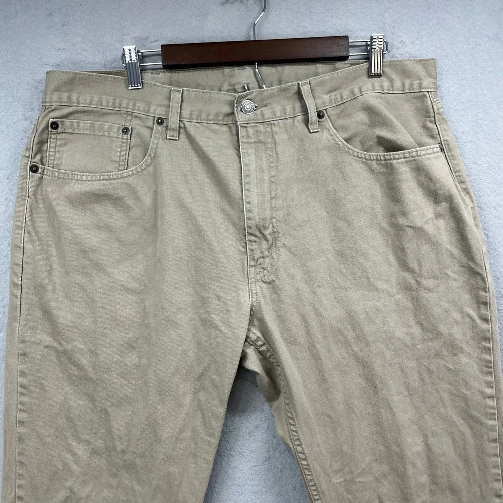 Levis 559 Relaxed Straight Pants Mens 38x30* Khaki Tan Twill Work Utility